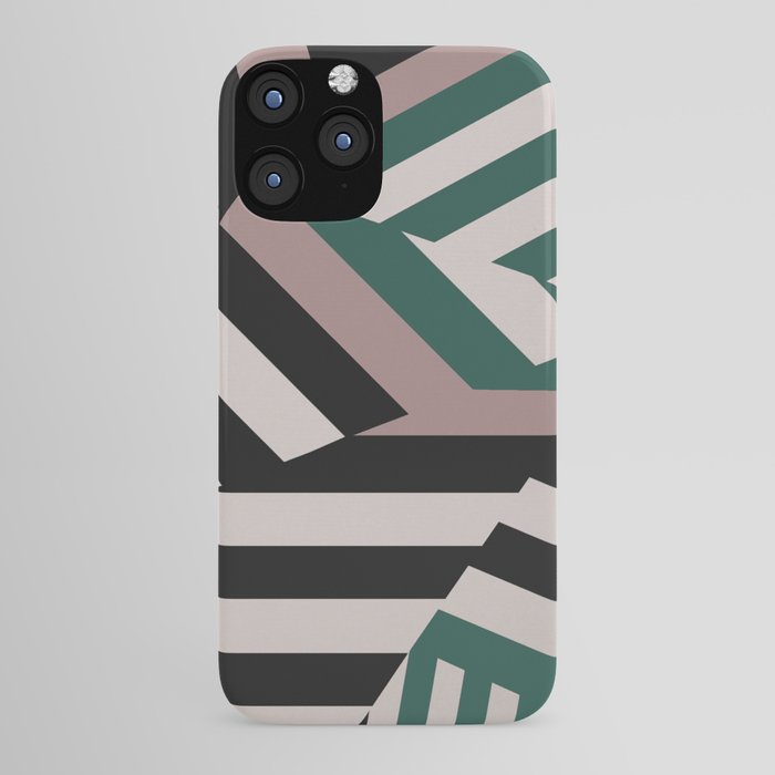 ASDIC/SONAR Dazzle Camouflage Graphic Design iPhone Case