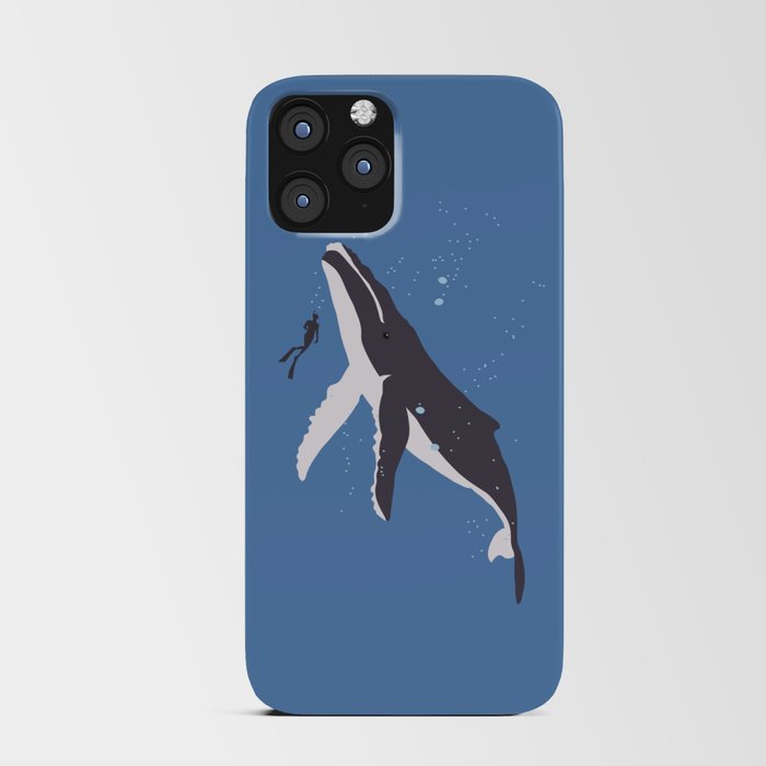 Humpback Whale and Human iPhone Card Case