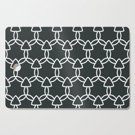 Gray-Green and White Tessellation Pattern 29 Pairs Coloro 2022 Popular Color Dark Springs 087-20-02 Cutting Board