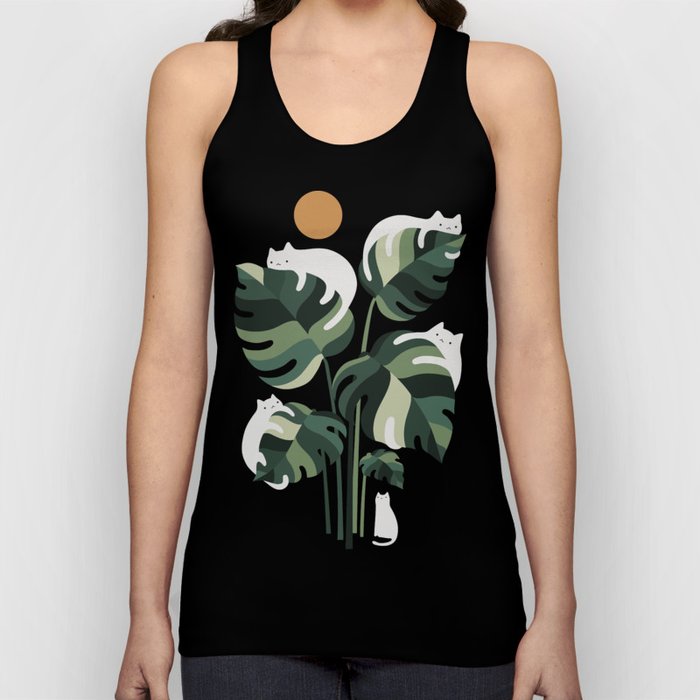 Cat and Plant 11 Tank Top