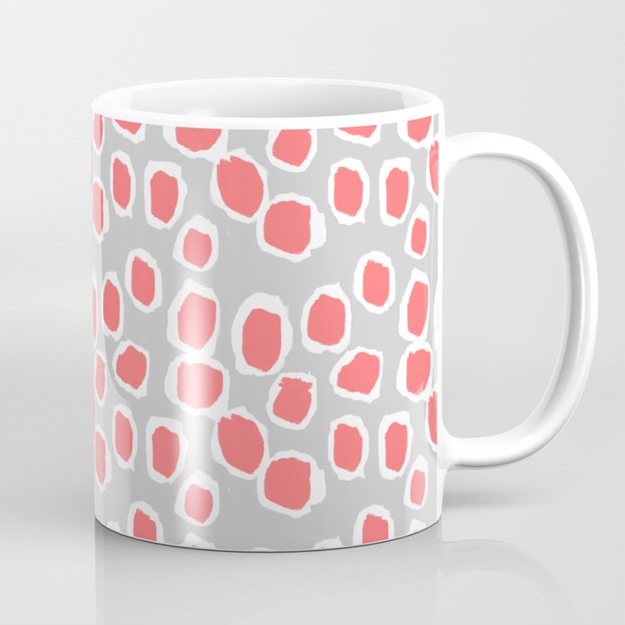 Zola - Abstract painted dots, painterly, bold pattern, surface pattern, print pattern design Coffee Mug