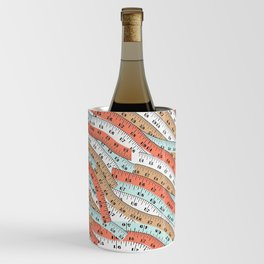 Vintage tape measure print Wine Chiller
