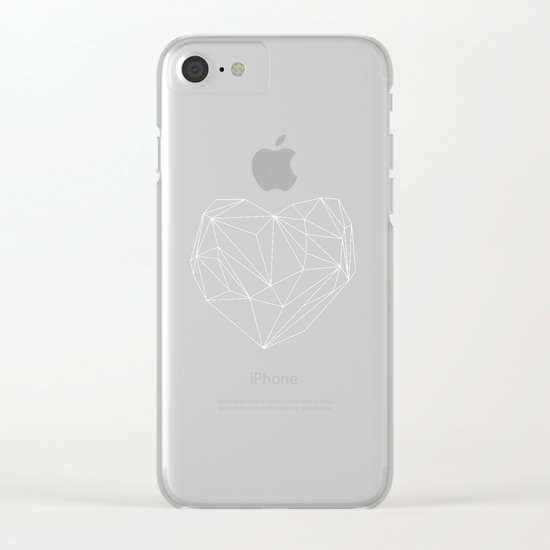 Heart Graphic 6 Clear iPhone Case