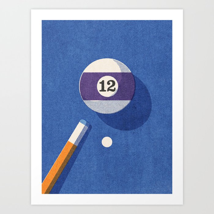 BALLS / Billiards - ball 12 I Art Print