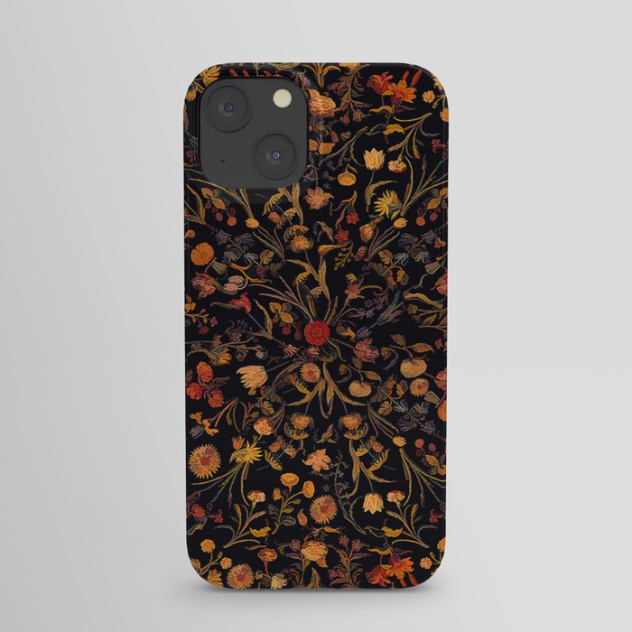 Exotic Midnight Floral Garden iPhone Case