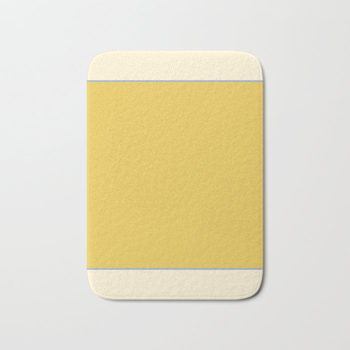 Warm Sunlight Color Block Bath Mat