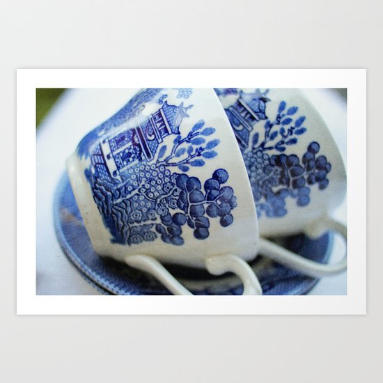 blue willow Art Print