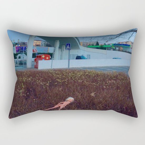 prague, lost Barbie girl Rectangular Pillow