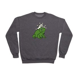 Frog With A Cowboy Hat Crewneck Sweatshirt