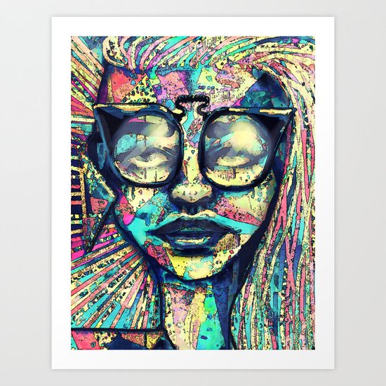 Narley to the Retro Art Print