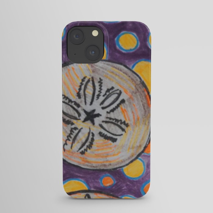 polka dots and Sand dollar iPhone Case
