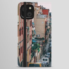 pain Photography - Beautiful Street In Barcelona Going Downwards iPhone Wallet Case