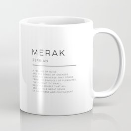 Merak Definition Coffee Mug