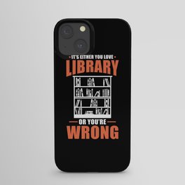 Librarian Gift iPhone Case