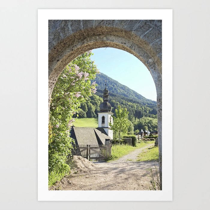 Picturesque Bavarian Countryside in Germany Art Print