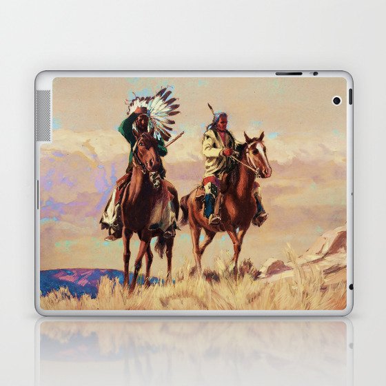 “Blackfoot Indian Scouts” by Carl Oscar Borg Laptop & iPad Skin