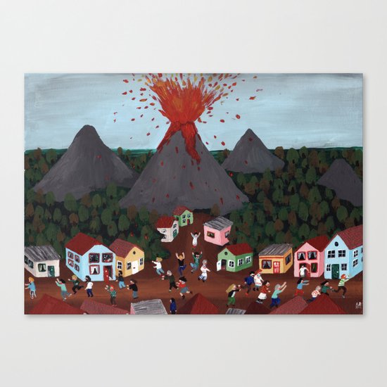 Volcanic Event Canvas Print