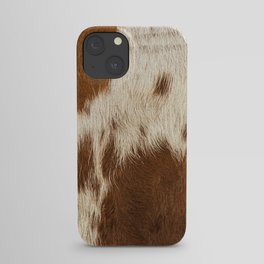 Pattern of a Longhorn bull cowhide. iPhone Case