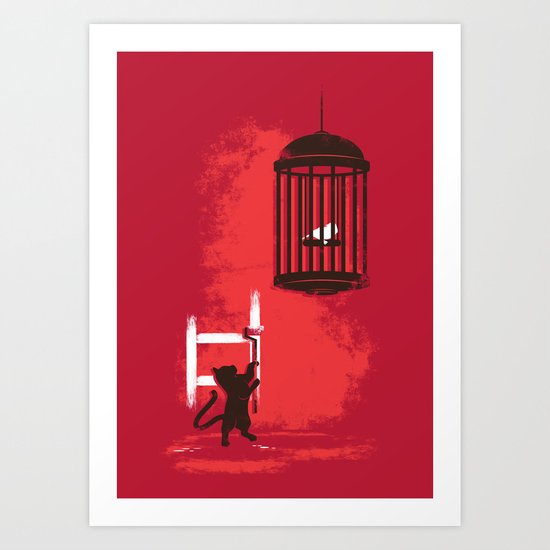 paint my way up Art Print