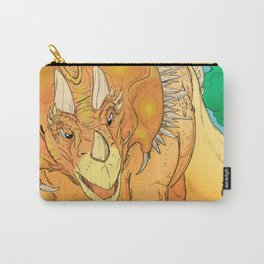 Yellow Dinosaur Carry-All Pouch