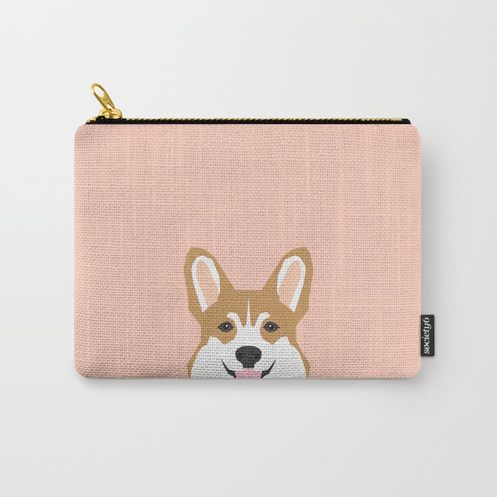 Shelby - Welsh Corgi gifts with corgi illustration for dog people and corgi owner gifts dog gifts Carry-All Pouch