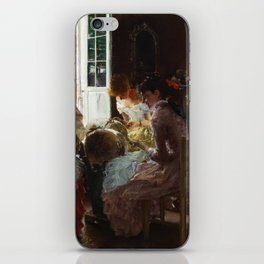 Venetian Lacemakers, 1887 by Robert Frederick Blum iPhone Skin