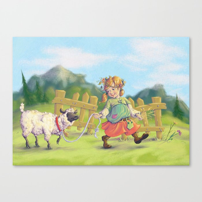 Shepherdess Canvas Print