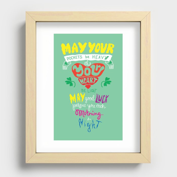 St. Patrick's Day Recessed Framed Print