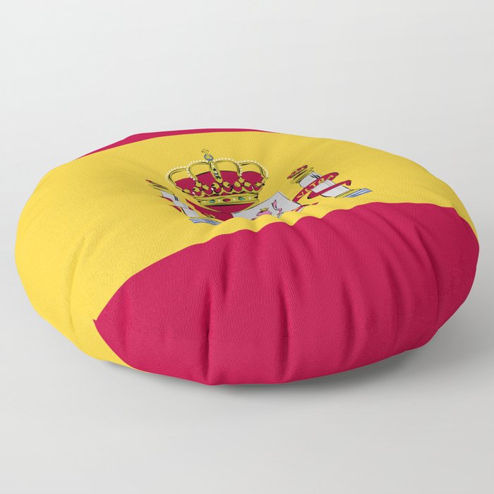 Spain flag emblem Floor Pillow