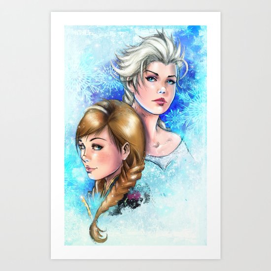 Frozen Heart Art Print