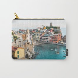 Vernazza, Italy (Landscape) Carry-All Pouch | Cinqueterre, Vernazza, Cinque, Italy, Vacation, Landscape, Ocean, Europe, Liguria, Travel 