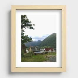 Norwegian Village Recessed Framed Print
