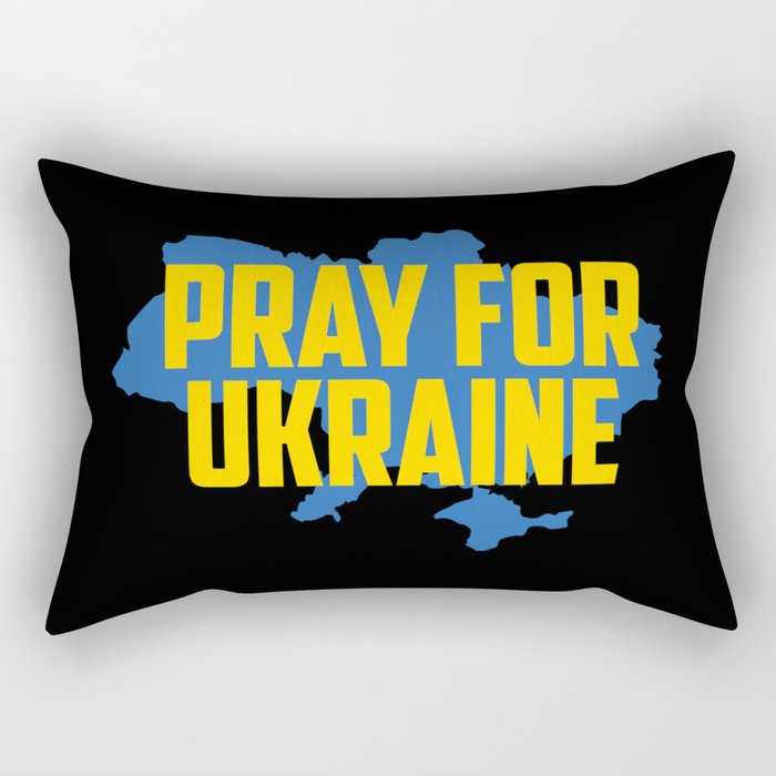 Pray For Ukraine Rectangular Pillow