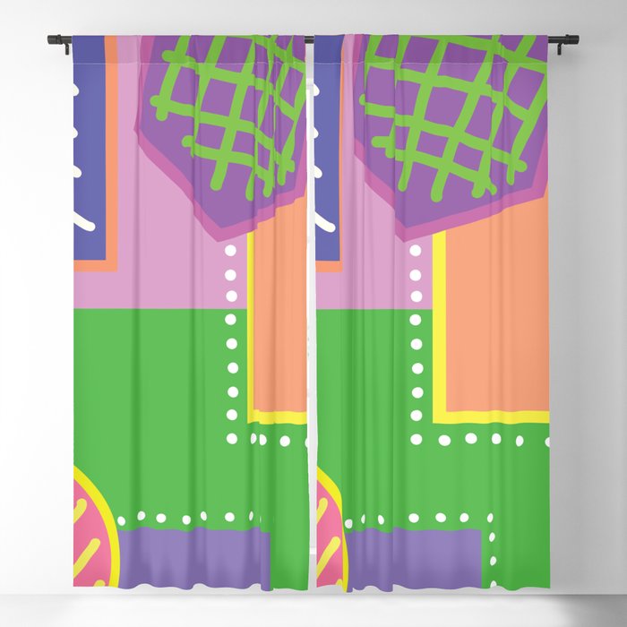 Party time abstract Blackout Curtain