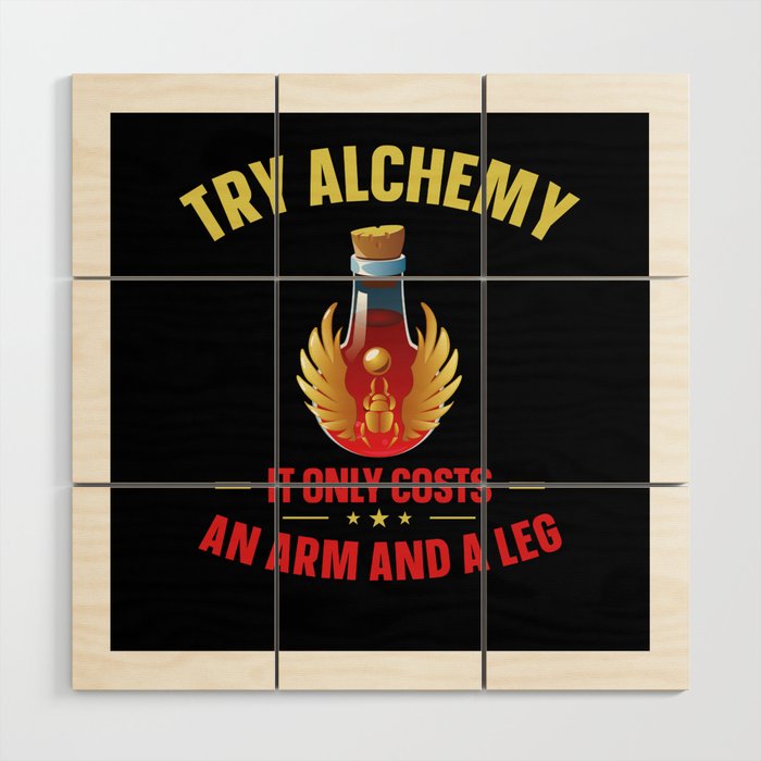 Alchemist Try Alchemy Chemistry Wood Wall Art