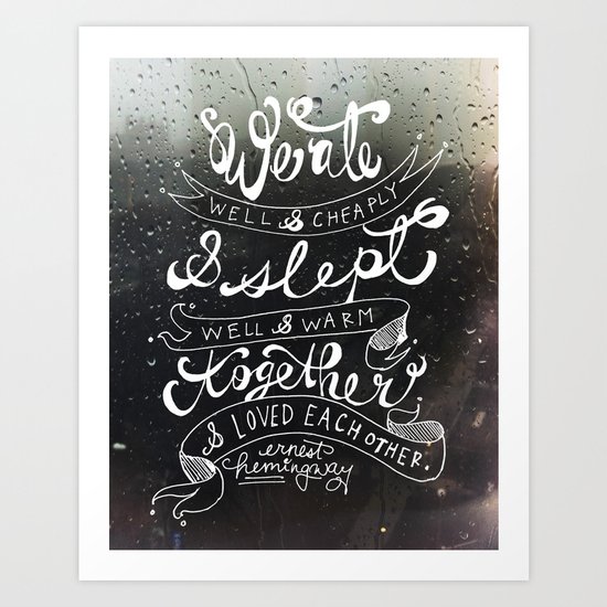 Eat Sleep Love Art Print