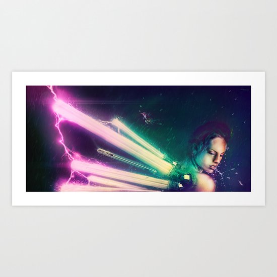 The Humming Dragonfly Art Print