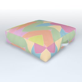 pastel poof Outdoor Floor Cushion | Pastel, Curated, Digital, Pattern, Flower, Graphicdesign 