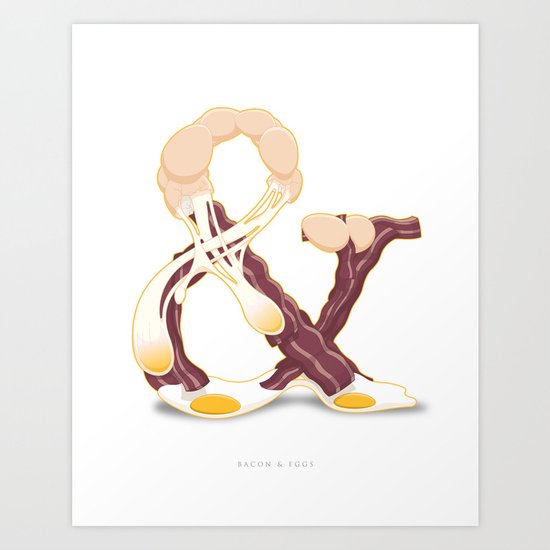 Bacon & Eggs Art Print