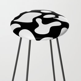 Black and white pattern Counter Stool