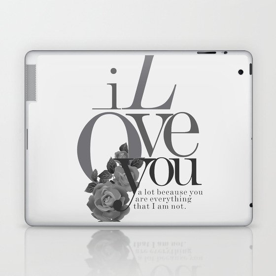 You Complete Me II - LOVE #society6 #love #buyart Laptop & iPad Skin