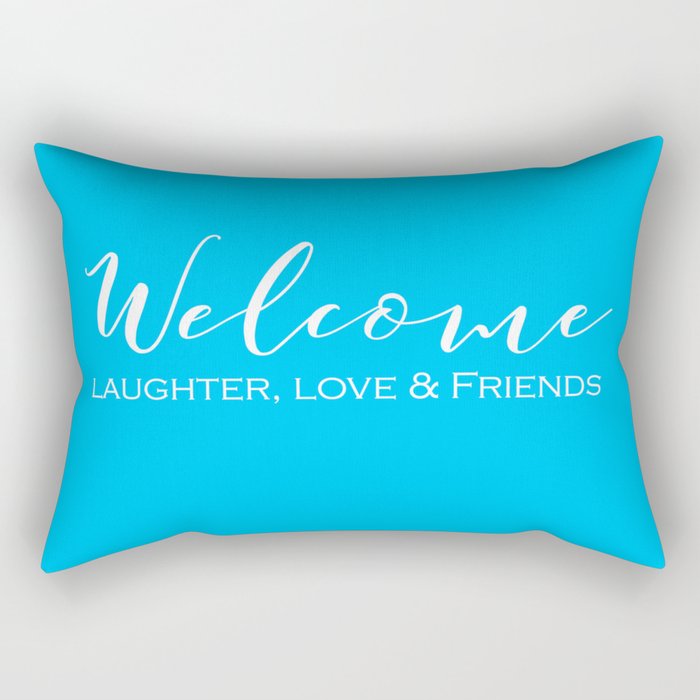 Welcome shop friends pillow