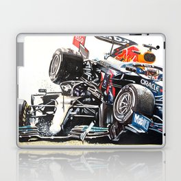 Hamilton Verstappen collision Laptop Skin