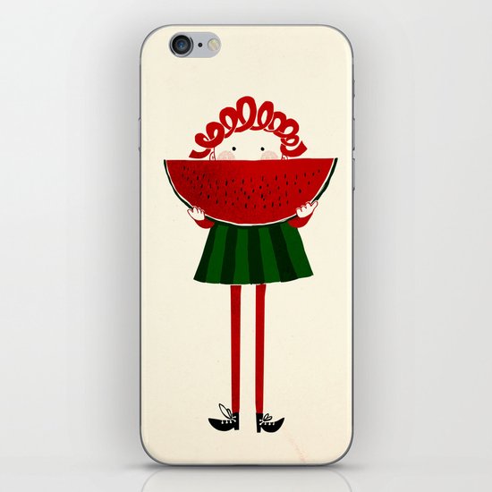 Melone girl iPhone & iPod Skin