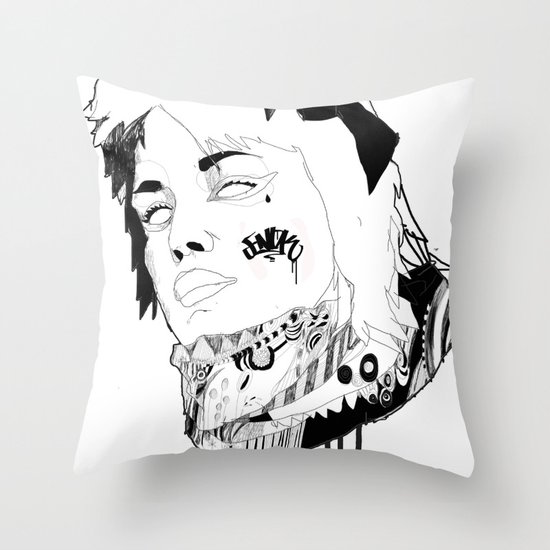 Blackbook Throw Pillow