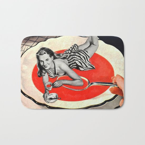 Red Goo Bath Mat