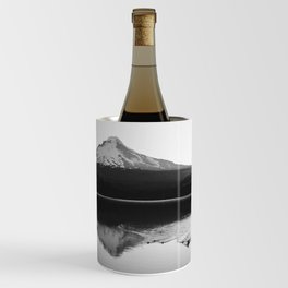 Wild Mountain Sunrise - Black and White Nature Photography Wine Chiller