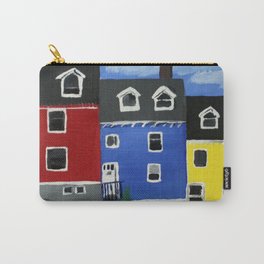 Newfoundland Houses Canada acrylics on canvas Carry-All Pouch