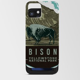 Yellowstone National Park Bison iPhone Card Case