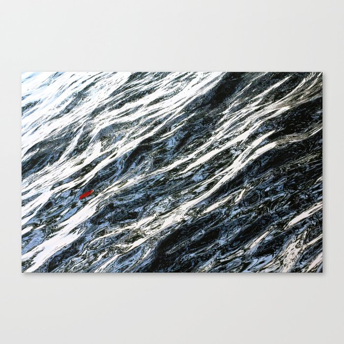 Swept Away - Abstract Ocean Waves Canvas Print